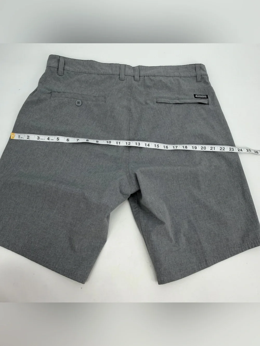 Ron Jon Surf Shop Shorts Mens 38 Hybrid Gray XE9833-RO Beach Casual -spot